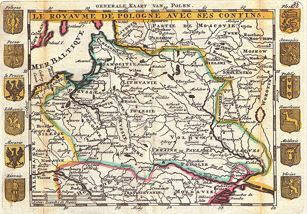 Generale kaart van Polen 1747 De la Feuille