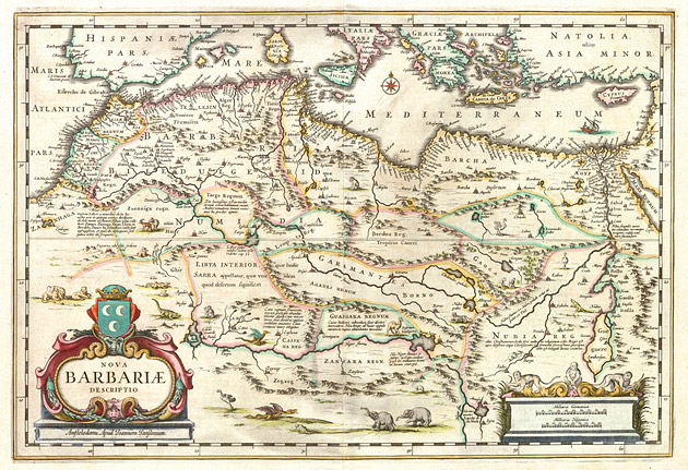 Noord Afrika (Barbariae) 1650 Janssonius