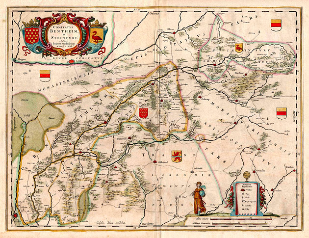 Twente + Bentheim Steinfurt 1649 Blaeu