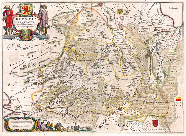 Drentia 1645 Willem Blaeu