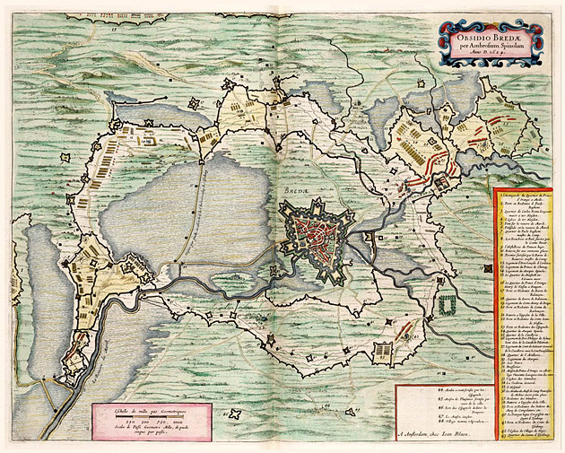 Breda 1649 Blaeu belegering 1624