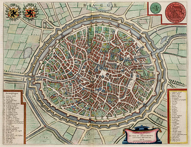Brugge 1649 Blaeu