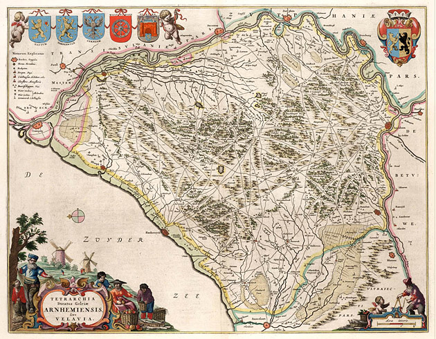 Gelria Arnhem Veluwe 1664 Blaeu