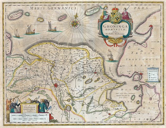 Groningen Provincie 1645 Blaeu