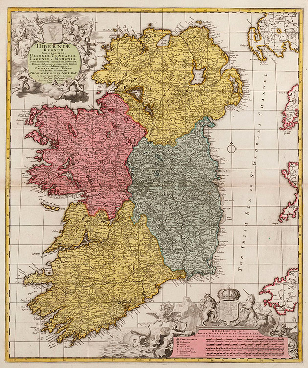Ierland 1740 Visscher Ottens