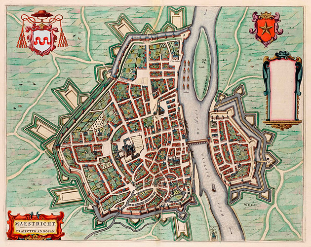 Maastricht 1649 Blaeu