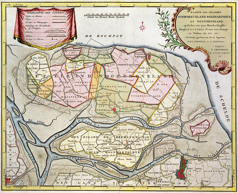 Noord Beveland 1753 Hattinga - Oude landkaarten en ... Noord Beveland 1753 Hattinga - Oude landkaarten en ...