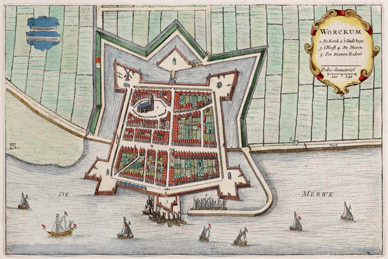 Woudrichem (Workum) 1649 Blaeu