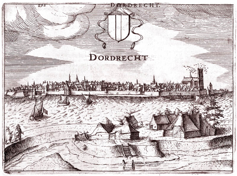 Gezicht op Dordrecht 1613 Guiccardini