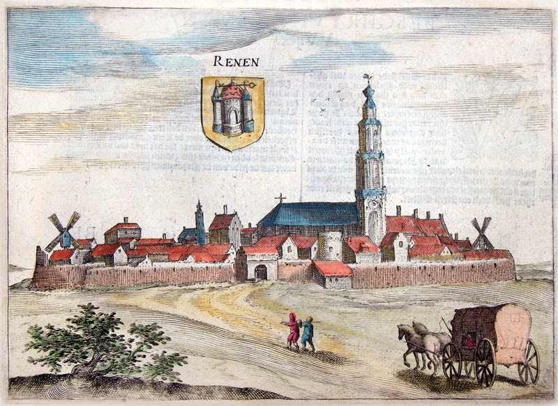 Gezicht op Rhenen 1613 Guiccardini