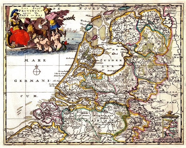 Nederland 1700 Zeven Provinciën Sanson