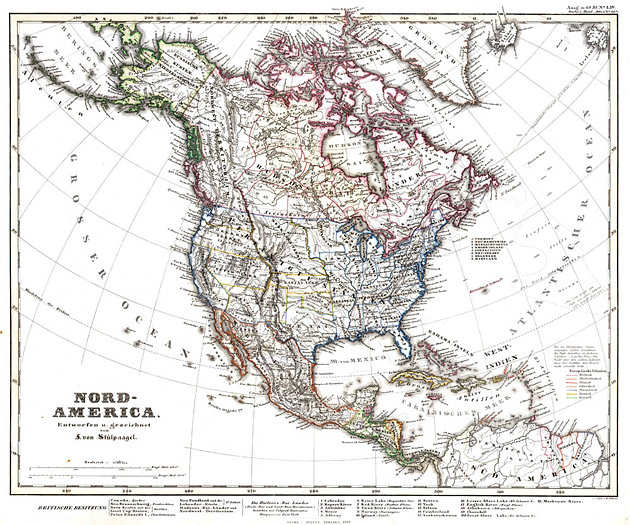 Noord Amerika 1858 von Stuelpnagel