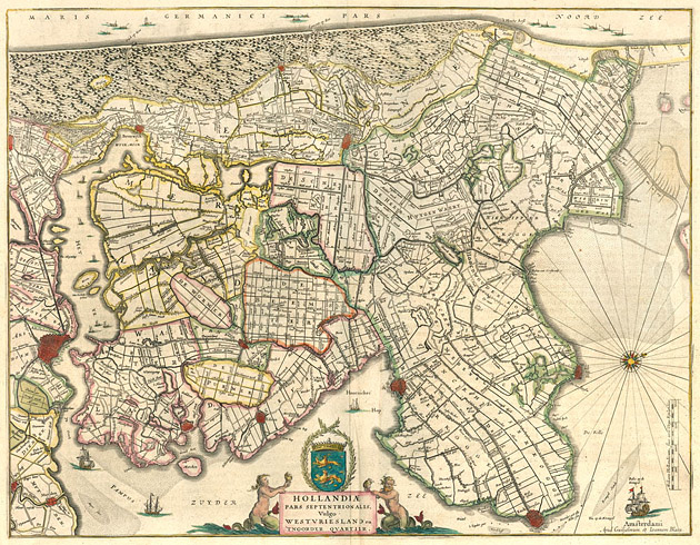 Hollandia West Friesland 1645 Blaeu