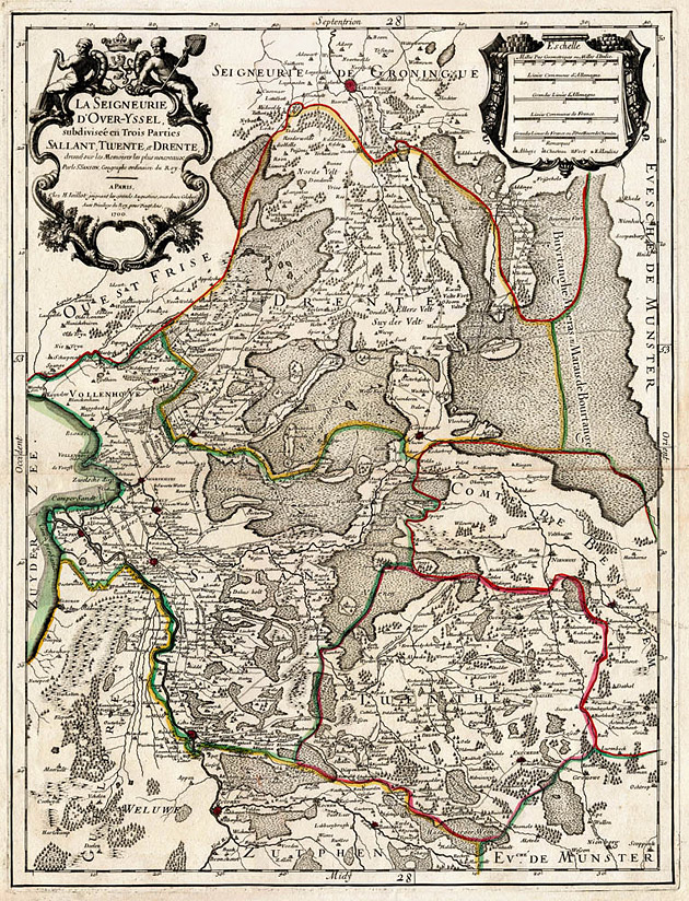 La Seigneurie d'Overijssel 1700 Sanson Jaillot